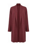 Langer Cardigan mit Schalkragen